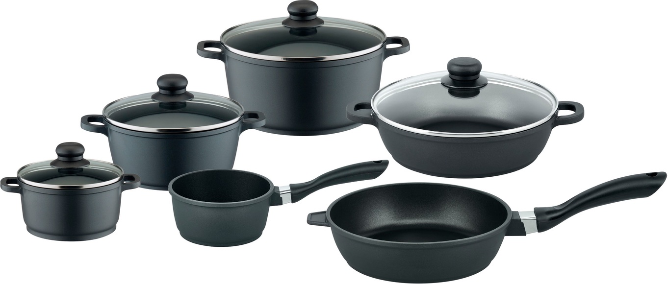 Elo Basic Topf-Set »Black Cast« (Set, 10-tlg.)