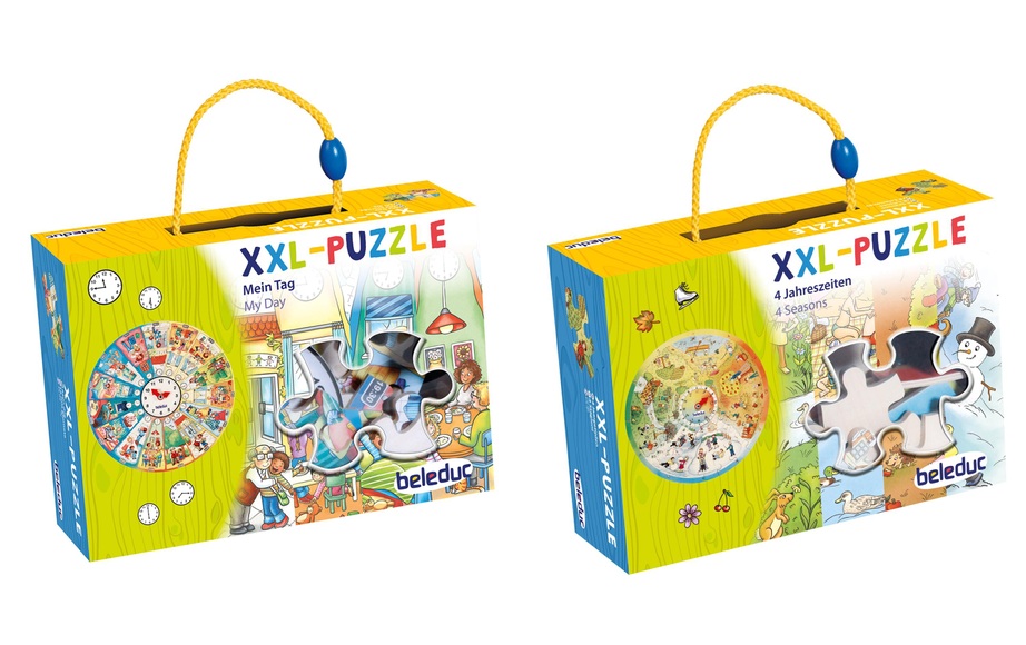 Beleduc Lernpuzzle 4 Jahreszeiten / Mein Tag 2er-Pack