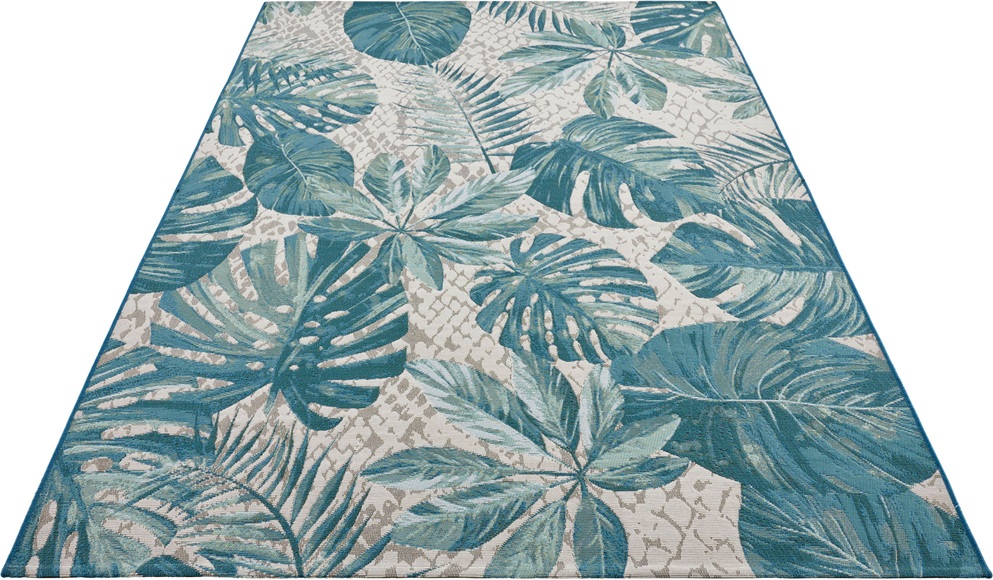 HANSE Home Outdoorteppich »Tropical Leaves«, rechteckig, 3 mm Höhe, strapazierfähig, robust, pflegeleicht, fussbodenheizungsgeeignet
