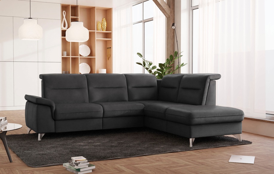 SCHÖNER WOHNEN LAMINAT Ecksofa, wahlweise mit motorischer Relaxfunktion