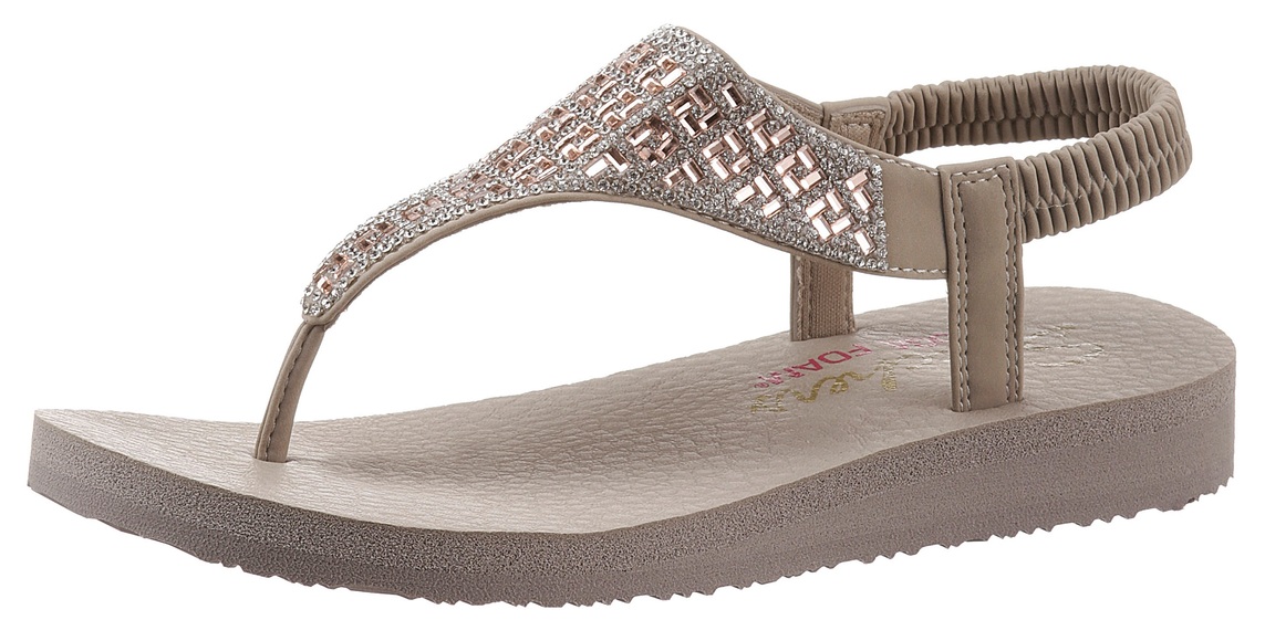 Skechers Sandale »MEDITATION SWEET ROCK«, mit Gummizug zum Schlupfen