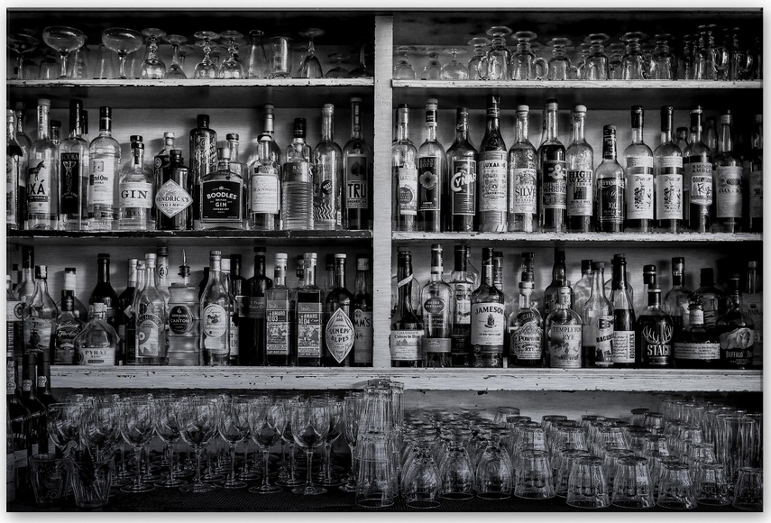 Home affaire Alu-Dibond-Druck »Klein - The Classic Bar«
