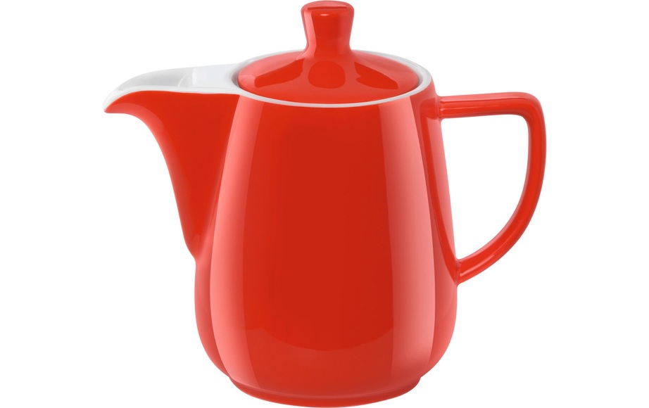 Melitta Kaffeekanne aus Porzellan Filtersystem rot