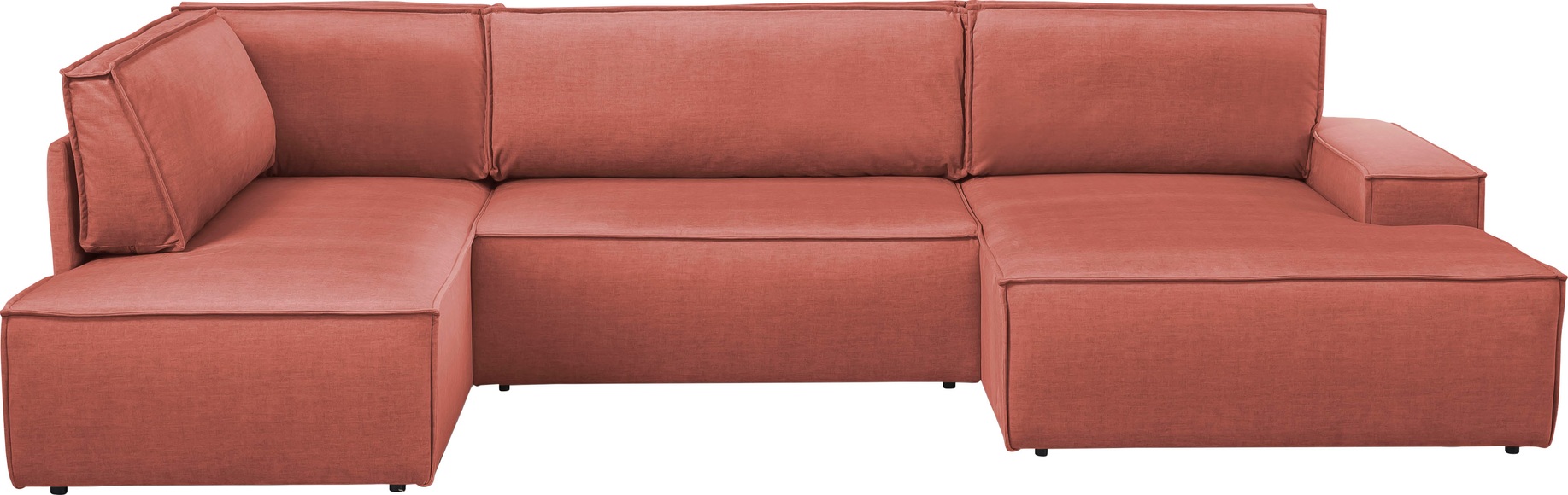 Home affaire Wohnlandschaft »SHERWOOD«, mit Bett-Funktion (Liegefläche 194x139 cm), mit 4 losen Rückenkissen