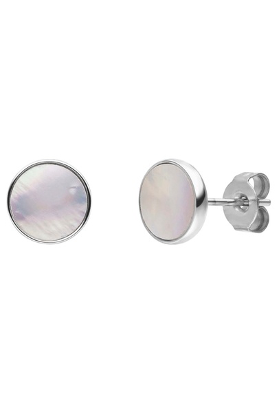 Purelei Paar Ohrstecker »Schmuck Geschenk, White Gloss Ohrringe, 2149-Earring-White-Glos«, mit Perlmutt (synth.)