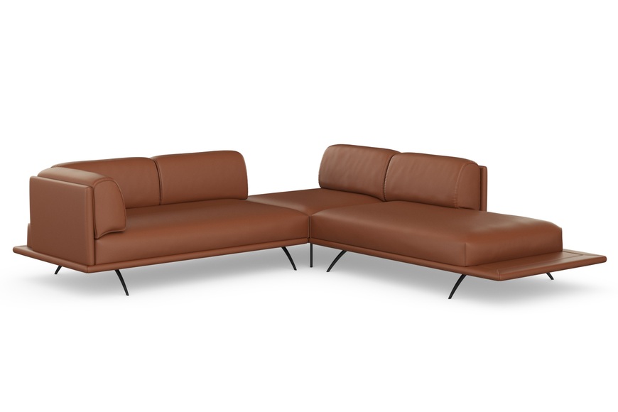 machalke® Ecksofa »benito«, mit bezogenem Sockel