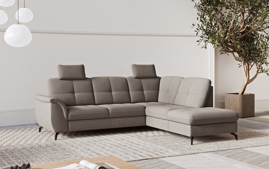 sit&more Ecksofa »Zora L-Form«, wahlweise mit Bettfunktion und Bettkasten
