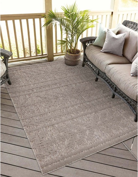 Carpet City Teppich »Santorini«, rechteckig, 5 mm Höhe, 3D-Effekt, für Wohnzimmer, Flur, Küche, Wintergarten, Balkon, Wetterfest & UV-beständig