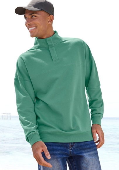 H.I.S Sweatshirt, mit Stehkragen und Druckknöpfen