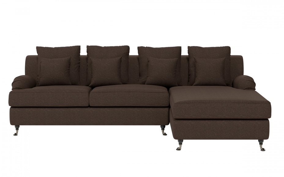 Guido Maria Kretschmer Home&Living Ecksofa »NORIN«, (2 St.), zwei Fussarten: vorne - Rollen, hinten - Holzfüsse