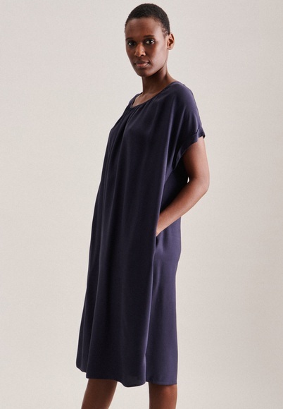 seidensticker Sommerkleid »Schwarze Rose«, Ohne Arm Rundhals Uni