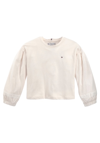 Tommy Hilfiger Langarmshirt »TOMMY LACE TAPE KNIT TOP L/S«, mit Tommy Hilfger Markenlabel