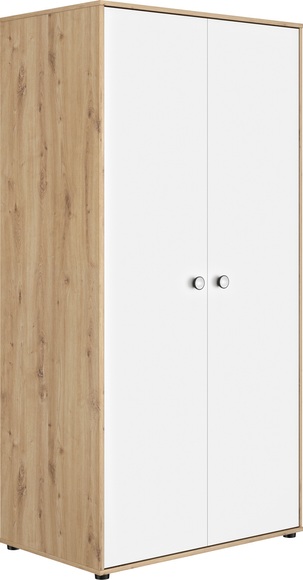 Galipette Kleiderschrank »Kleiderschrank 2 türig«, Inneneinteilung : 1/2 Hänge, 1/2 Tablare