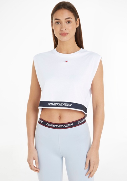 Tommy Hilfiger Sport T-Shirt »RELAXED TAPE C-NK TANK«, mit Tommy Hilfiger Sport Markenlabel