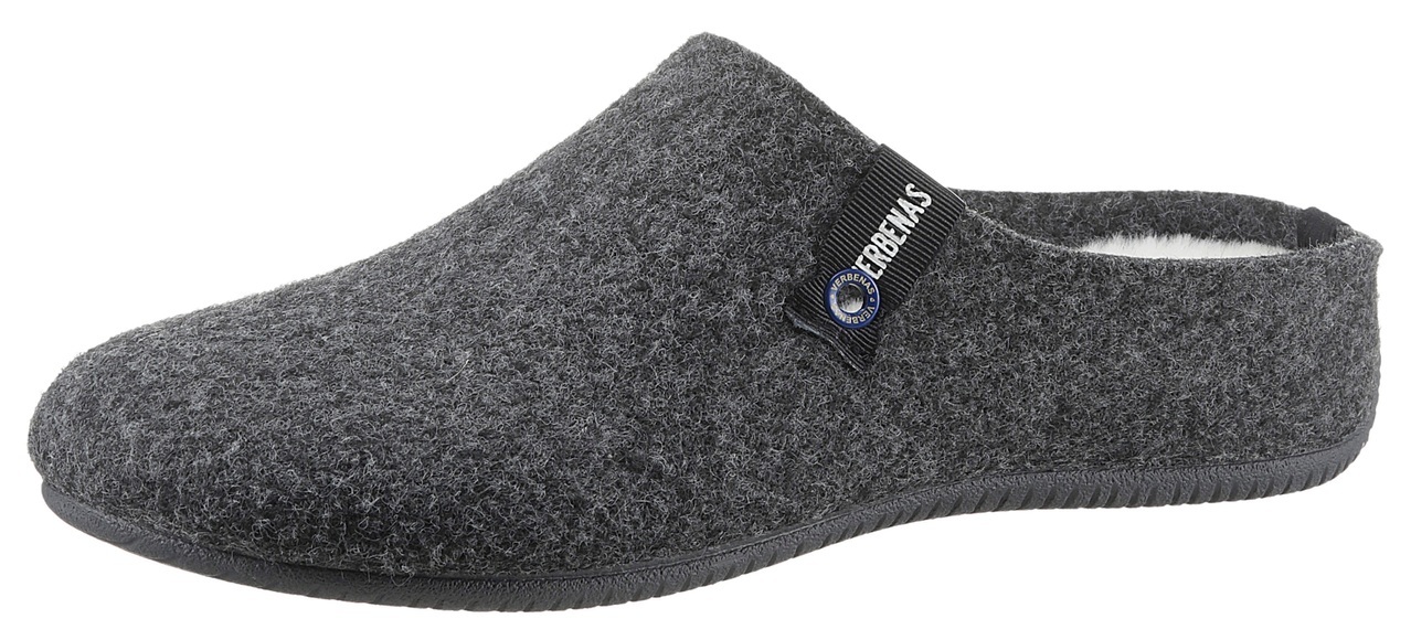 VERBENAS Pantoffel »York Fieltro«, mit Warmfutter-Innensohle