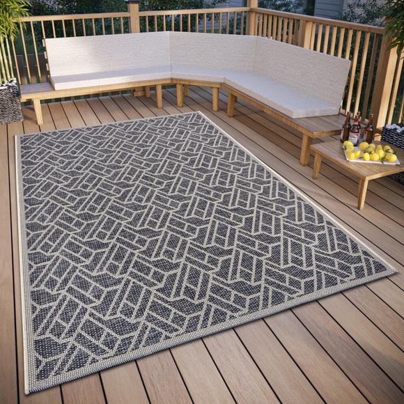 HANSE Home Teppich »Eru«, rechteckig, strapazierfähig, pflegeleicht, robust, In- und Outdoor, wetterfest