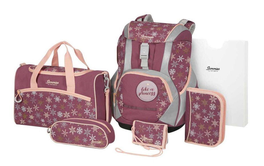 Samsonite Sammies Ergofit Set 2.0 - Snowflake Fairy Tale - Schulranzen-Set (Mehrfarbig)