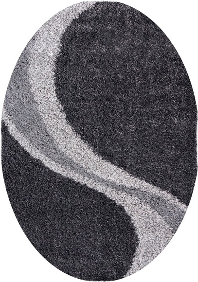 my home Hochflor-Teppich »Fantasy«, oval, Luxus Hochflor, Shaggy, modernes Design, weich & kuschelig