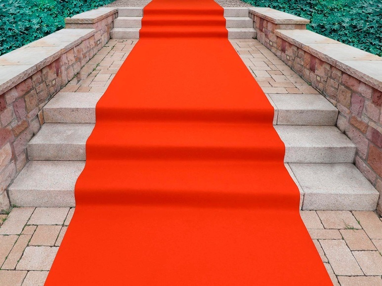 Primaflor-Ideen in Textil Läufer »Eventteppich PODIUM«, rechteckig, 2,6 mm Höhe, Breite 200 cm, robuster Nadelfilz, Uni Farben, In- und Outdoor geeignet, ideal für Events & und Veranstaltungen