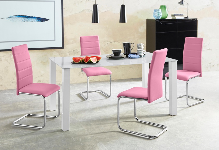 my home Essgruppe, (Set, 5 tlg.), mit Glastisch