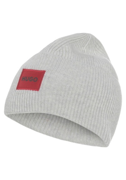 HUGO Beanie »Xaff 6 10251121 01«, mit Logobadge