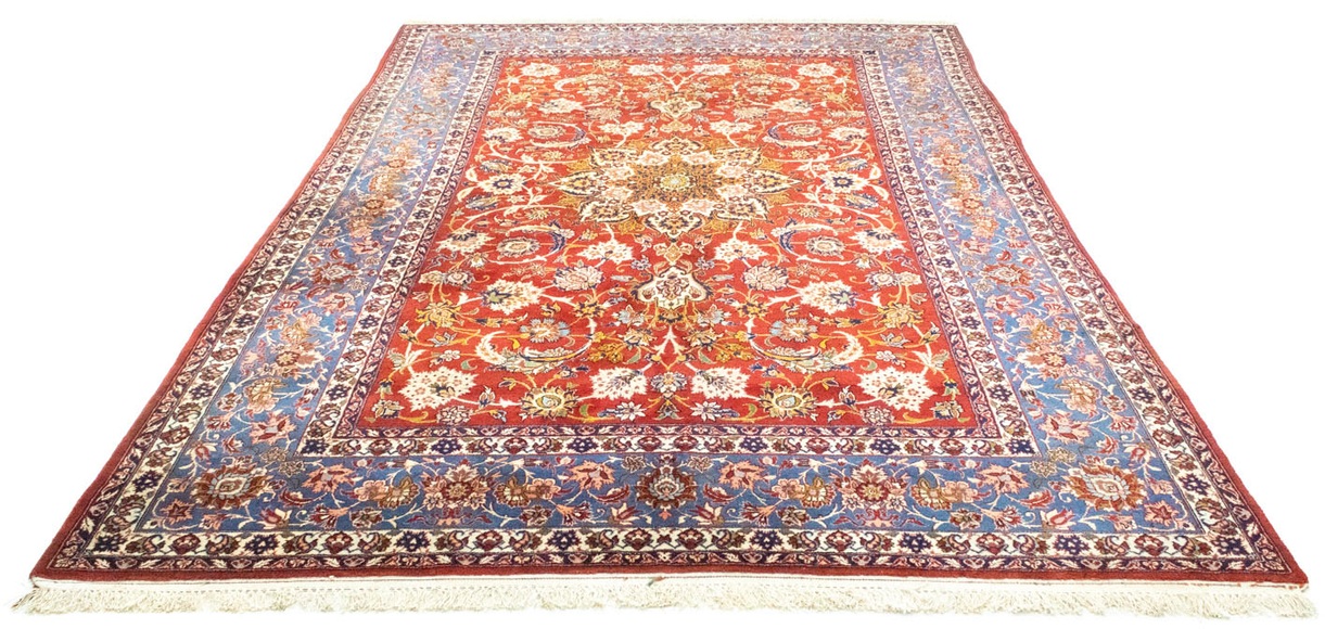 morgenland Wollteppich »Najafabad Teppich handgeknüpft rot«, rechteckig, 8 mm Höhe