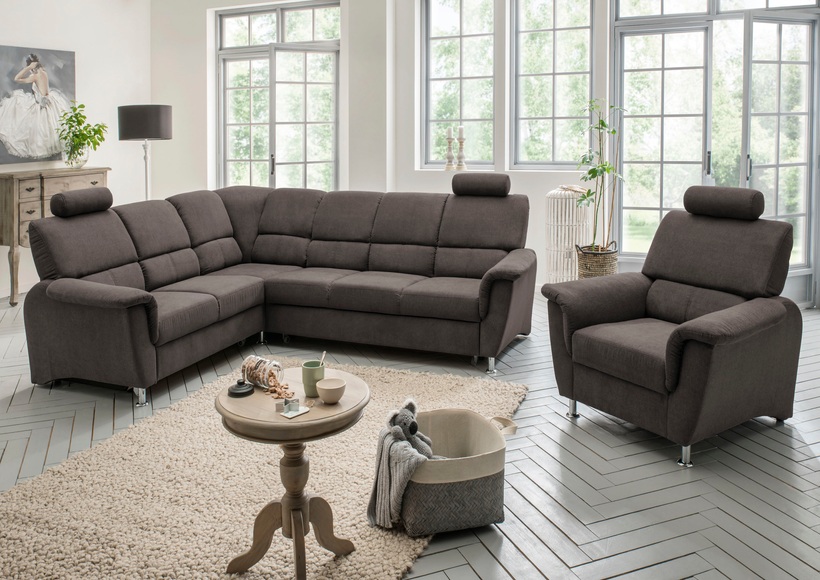 Home affaire Ecksofa »Pisa«, mit Bettfunktion und Bettkasten