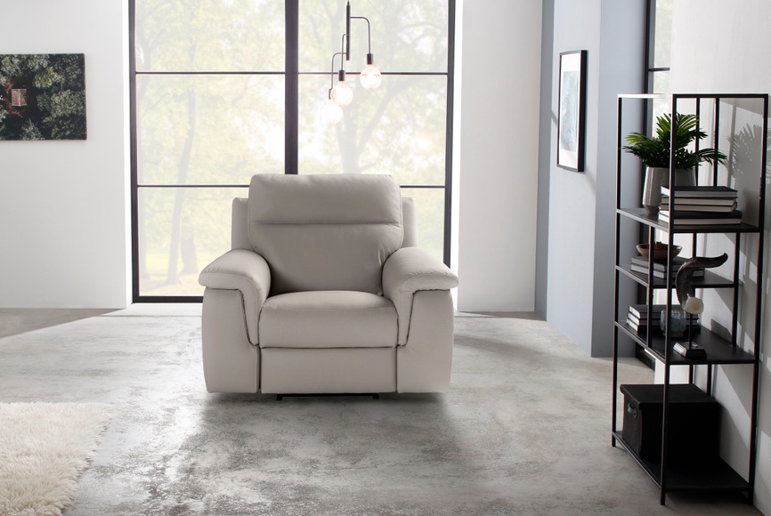 Nicoletti Home Sessel »Alan«, inklusive Fussstütze, wahlweise mit Relaxfunktion, Breite 115 cm
