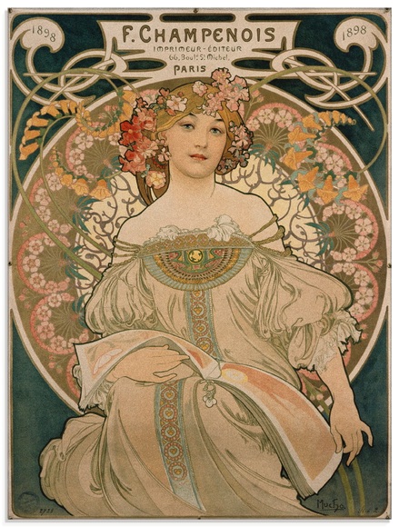 Artland Glasbild »Plakat für F. Champenois. 1897«