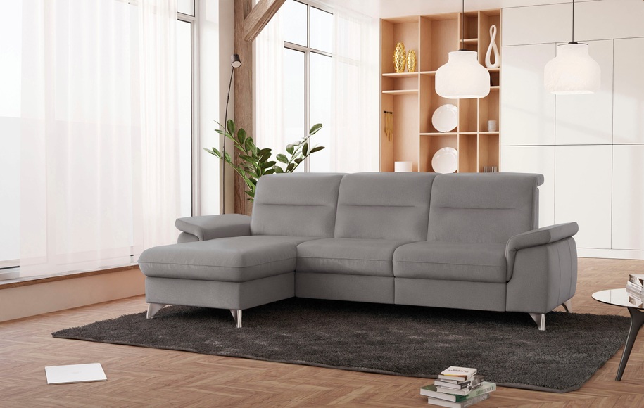 SCHÖNER WOHNEN LAMINAT Ecksofa, wahlweise mit motorischer Relaxfunktion
