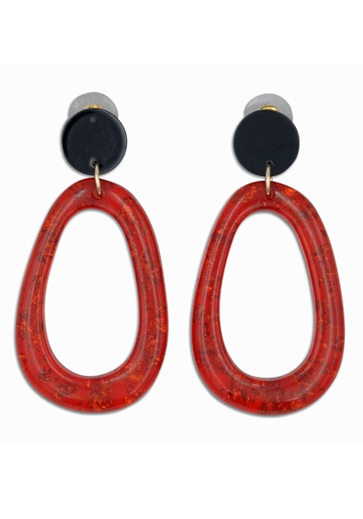 J.Jayz Paar Ohrstecker »oval, gelbgoldfarben vergoldfarbenet«