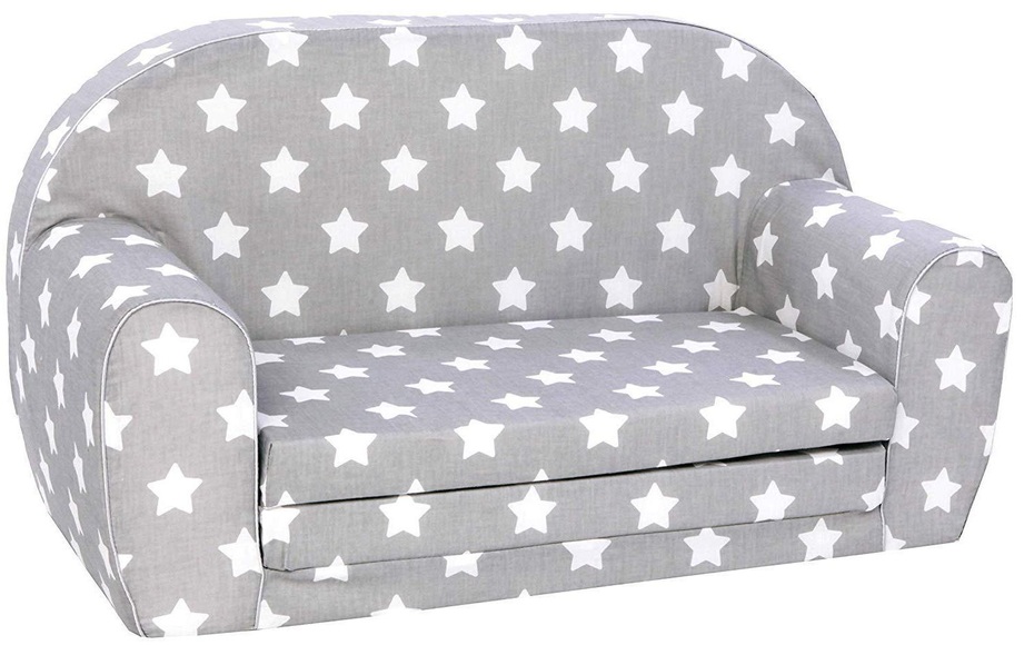 knorr® toys Kindersofa Stars white - grau