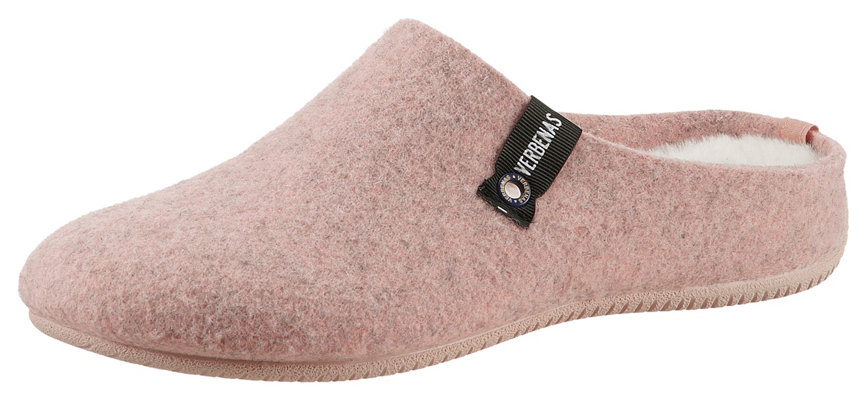 VERBENAS Pantoffel »York Fieltro«, mit Warmfutter-Innensohle