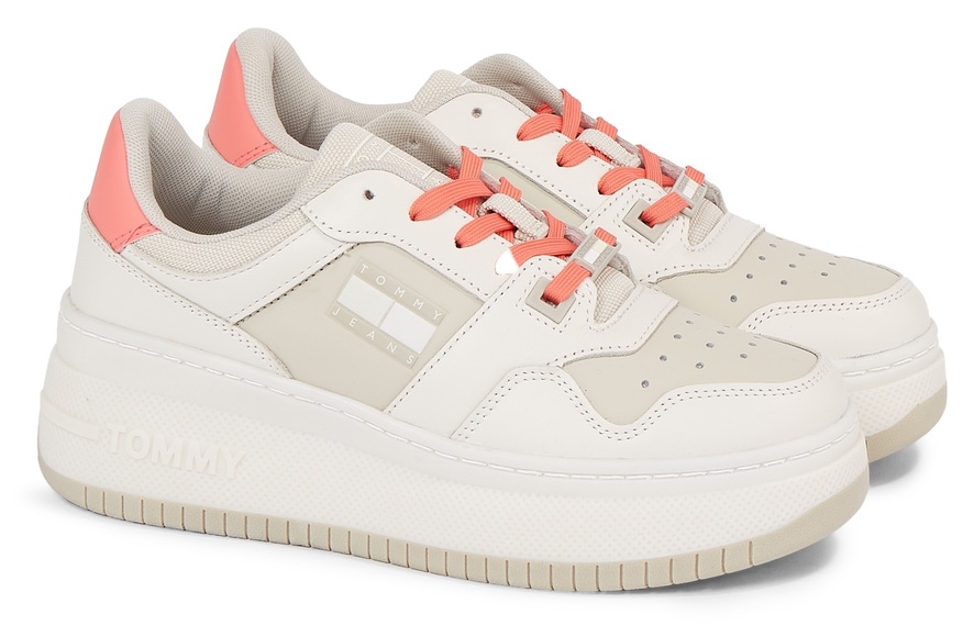 Tommy Jeans Keilsneaker »TJW RETRO BASKET FLATFORM MIX«, in nachhaltiger Verarbeitung