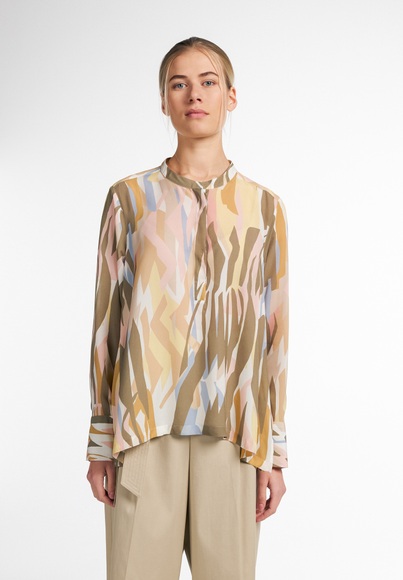 LANGARM BLUSE 1863 BY ETERNA - PREMIUM KREPP ODER CRÊPEGEWEBE