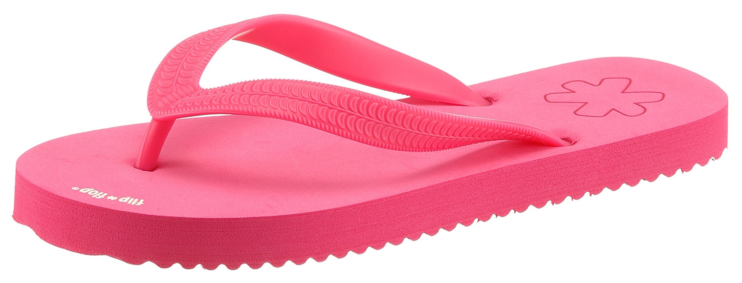 Original Flip-Flops aus Softmaterial Damen pink