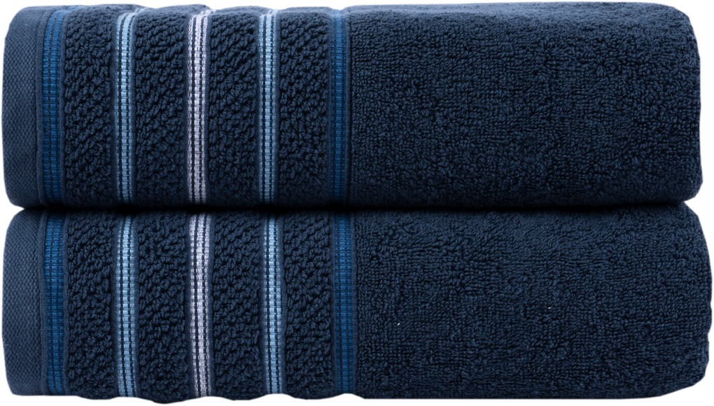 Home affaire Handtuch Set »Safien mit Streifenbordüre«, Set, 2 tlg., Frottier, Handtuch oder Badetuch Set, Premium 550gr/m², Bio-Baumwolle
