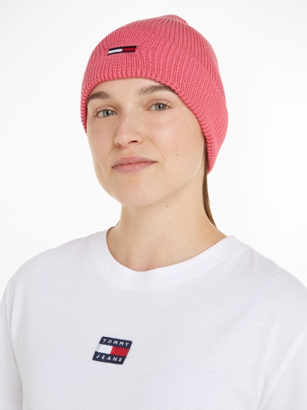 Tommy Jeans Strickmütze »TJW ELONGATED FLAG BEANIE«