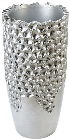 Casablanca by Gilde Pflanzkübel »Pflanzkübel Carve«, (1 St.), Blumenkübel, Pflanzübertopf, Blumentopf, aus Fiberglas, in 2 Grössen erhältlich, Wohnzimmer