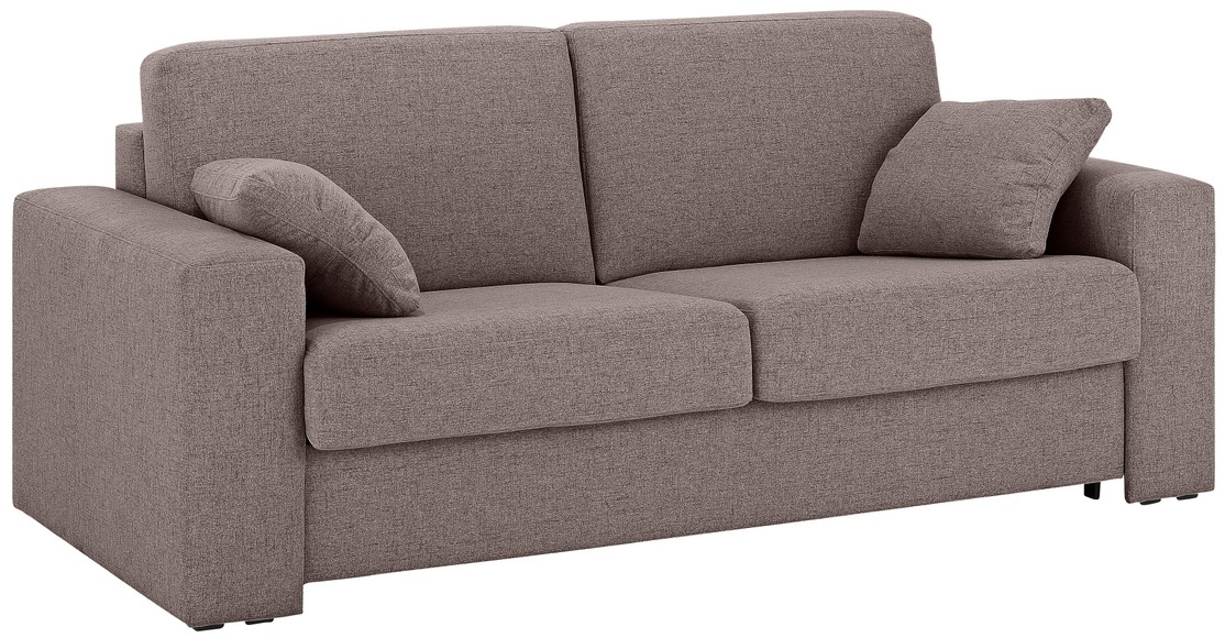 Home affaire Schlafsofa »Roma«, Dauerschlaffunktion, mit Unterfederung, Lattenrost und echter Matratze. Zum Ausfalten in hoher Qualität, in 2 Breiten