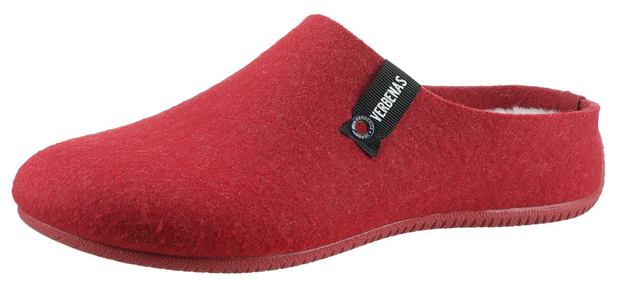 VERBENAS Pantoffel »York Fieltro«, mit Warmfutter-Innensohle