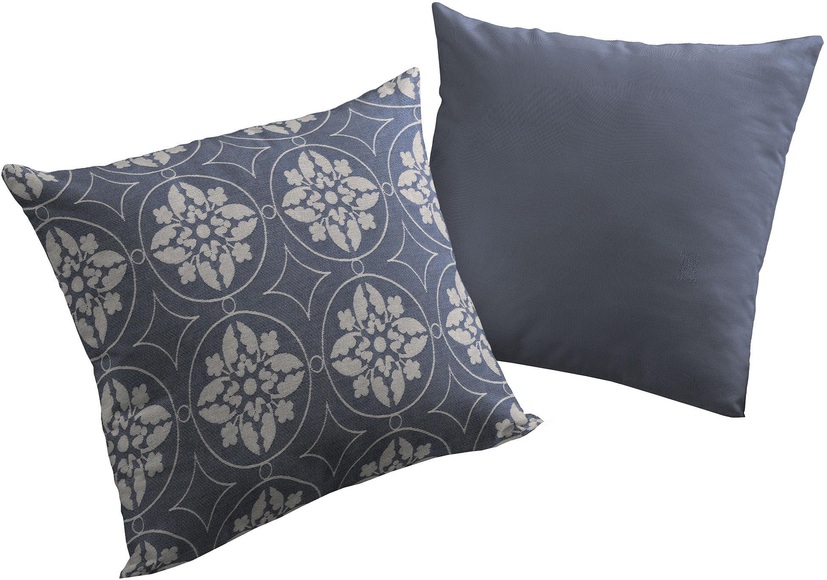 Adam Elements - ADAM - Kissenbezug Romantic Puligny 40 cm x 40 cm, Dunkelblau