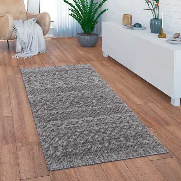 Paco Home Läufer »Stilo 864«, rechteckig, Hoch-Tief Effekt, Scandi, auch als Teppich, In- und Outdoor geeignet
