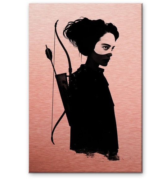 Wall-Art Metallbild »Metallic Mockingjay Metallschild«