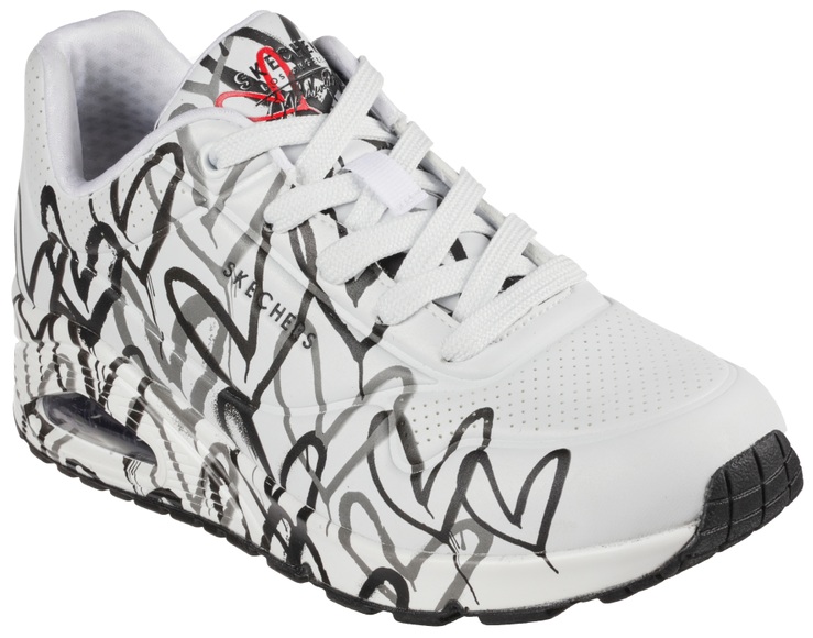 Sneakers, Low Top Damen Schwarz/Weiss 41