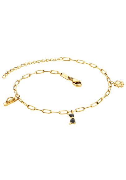 Julie Julsen Fusskette mit Anhänger »ANKLET, FLIP-SUNGLASS-SUN, JJAC29213G, JJAC29213S«