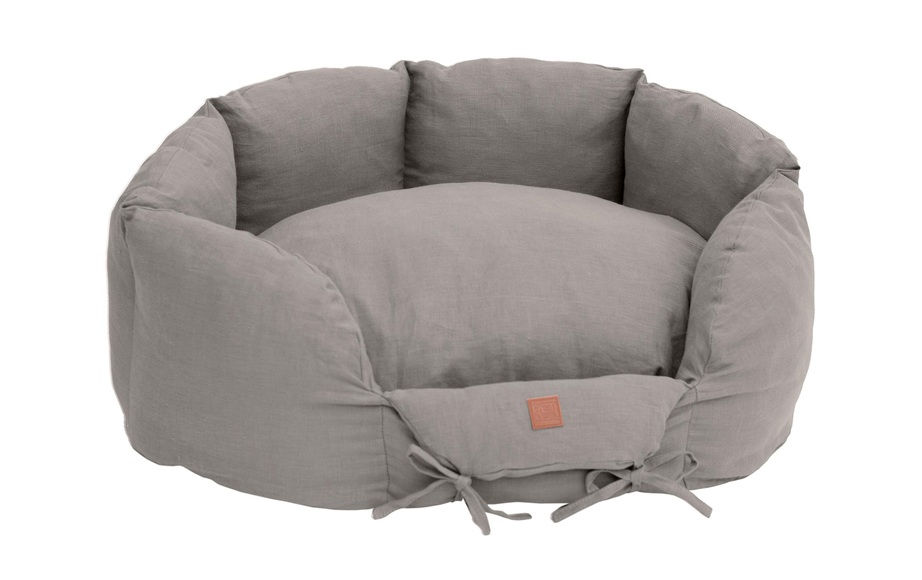 PET & Co. Hundebett Ronny Leinen - Charcoal -