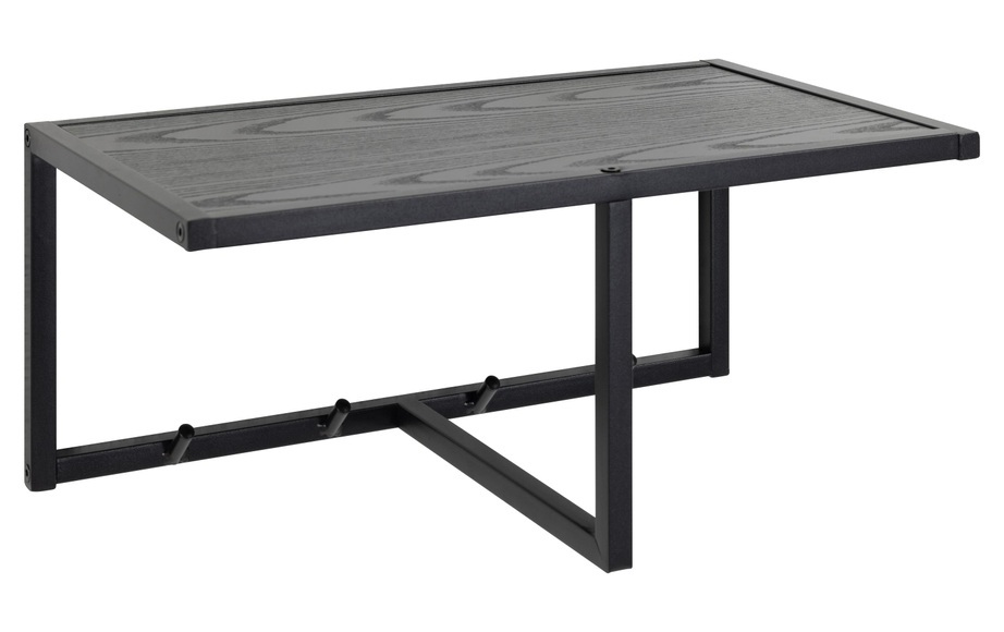 Wandgarderobe Multiple Bronx Metall schwarz 50