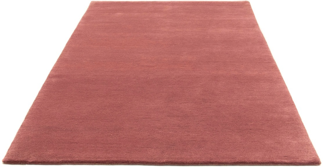 morgenland Wollteppich »Nepal Teppich handgeknüpft lila«, rechteckig, 18 mm Höhe
