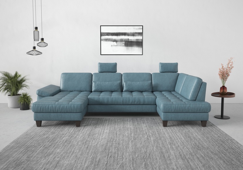 sit&more Wohnlandschaft, wahlweise mit Bettfunktion, Bettkasten, Sitztiefenverstellung